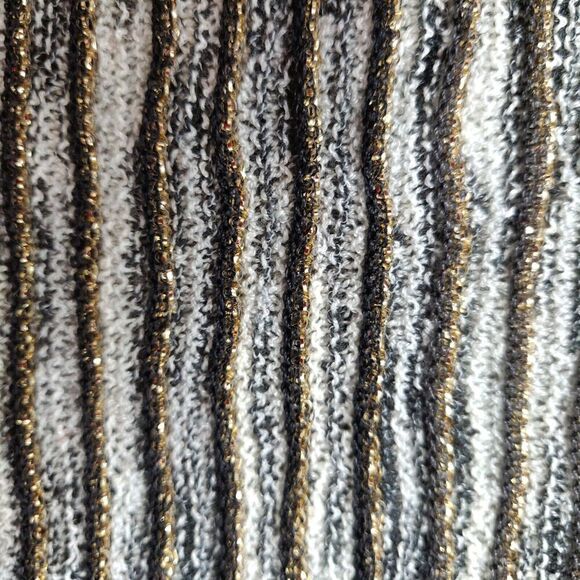 Calypso St. Barth Striped Gray and Cream Dress - Picture 8 of 11